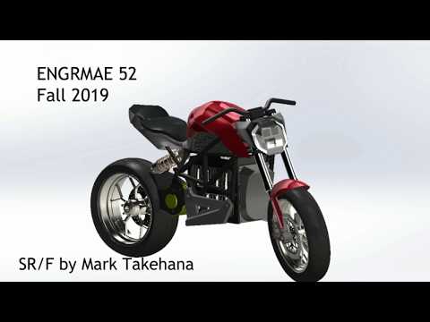 ENGRMAE 52 SR/F Electric Motorcycle SolidWorks Model