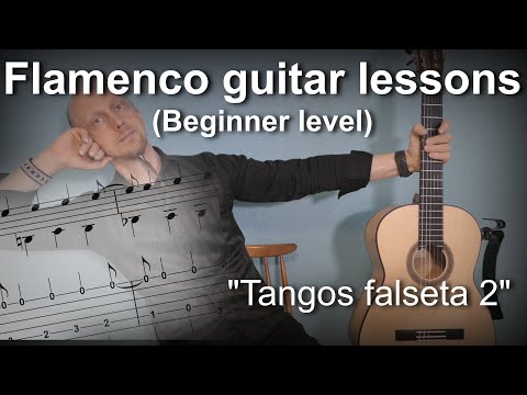 Flamenco guitar lessons - Beginner level - Tangos falseta 2