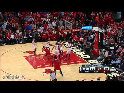 Nene Hilario & John Wall Full Combined Highlights at Bulls - 2014 Playoffs East R1G2