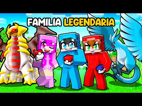 Teniendo Una FAMILIA de POKEMON LEGENDARIOS en Minecraft!