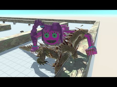 IS MOMMY LONG LEGS GOING TO SURVIVE THE DEATH RUN ? DINOSAURS FIGHT.ANIMAL REVOULT BATTLE SIMULATOR