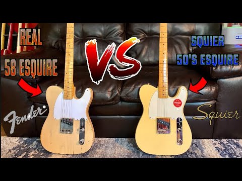 A Real 58 Esquire VS Squier Esquire 50's. (Giveaway Winner Announced)