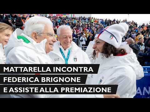 Mattarella incontra Federica Brignone e assiste alla premiazione