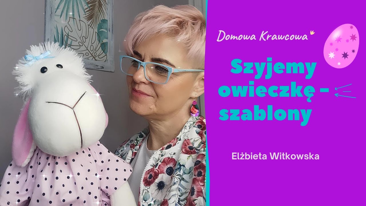 Jak uszyć owieczkę siedzącą- wykroje - Sheep sewing pattern