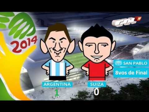 Gol Di María - Relato Español - Argentina vs Suiza