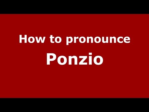 How to pronounce Ponzio (Spanish/Argentina) - PronounceNames.com