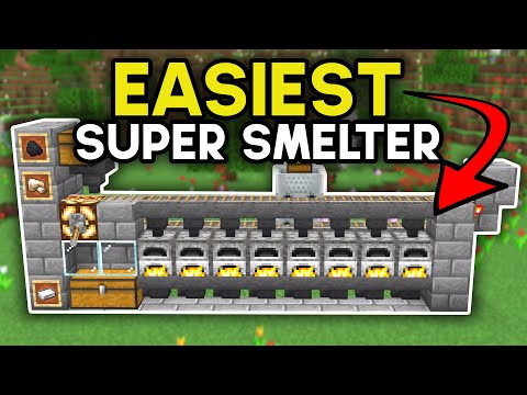 Easiest Super Smelter Minecraft Bedrock 1.21