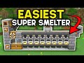 Easiest Super Smelter Minecraft Bedrock 1 21