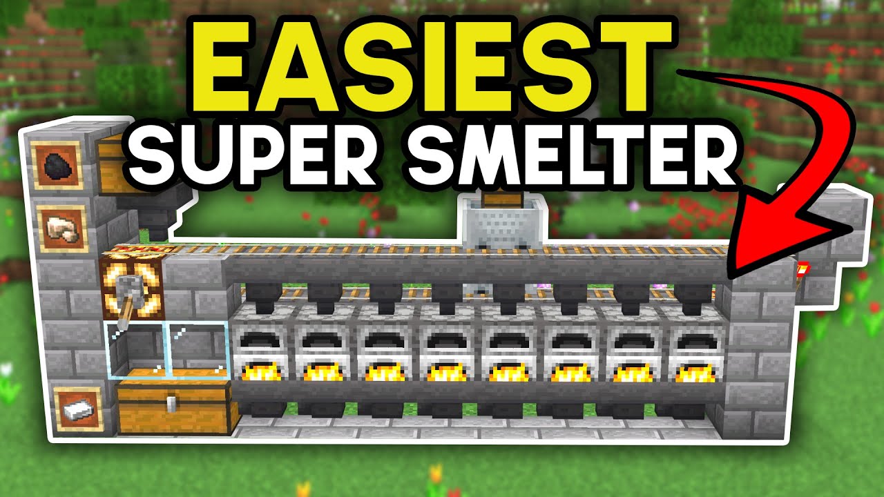 Easiest Super Smelter Minecraft Bedrock 26.1+ (2026)