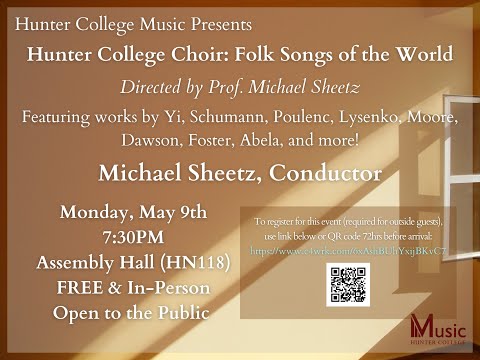 Hunter College Choir: Folk Songs of the World