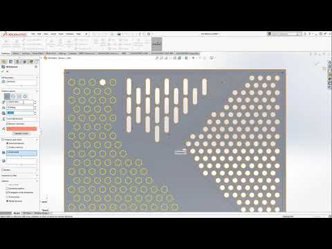 SolidWorks Tutorial Fill Pattern Basics
