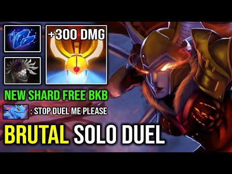 EPIC Solo Duel Everything on the Map +300 Damage Mid Legion with 9Min Blade Mail & New Shard DotA 2