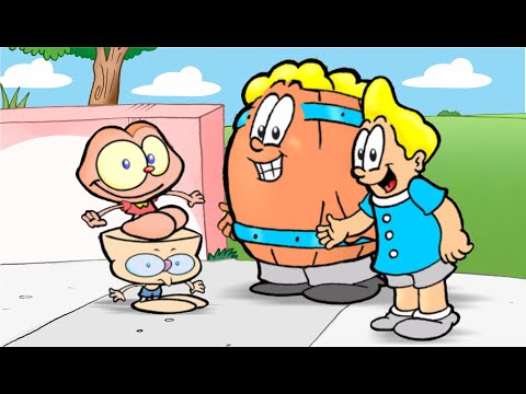 Barril e Rafa com Mongo e Drongo - Desenho com Minions