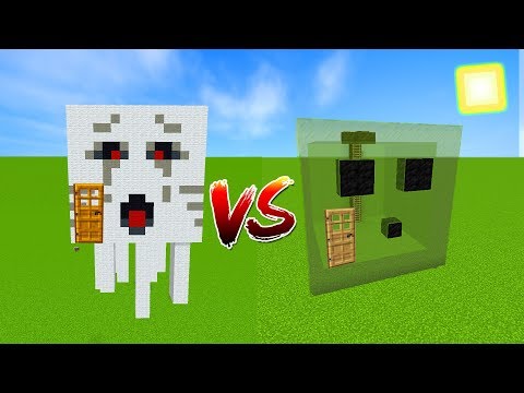 SLİME EV VS GHAST EV - Minecraft Yapı Kapışmaları