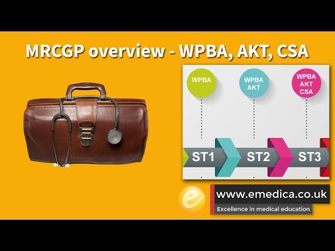 MRCGP - an overview of WPBA, AKT and CSA