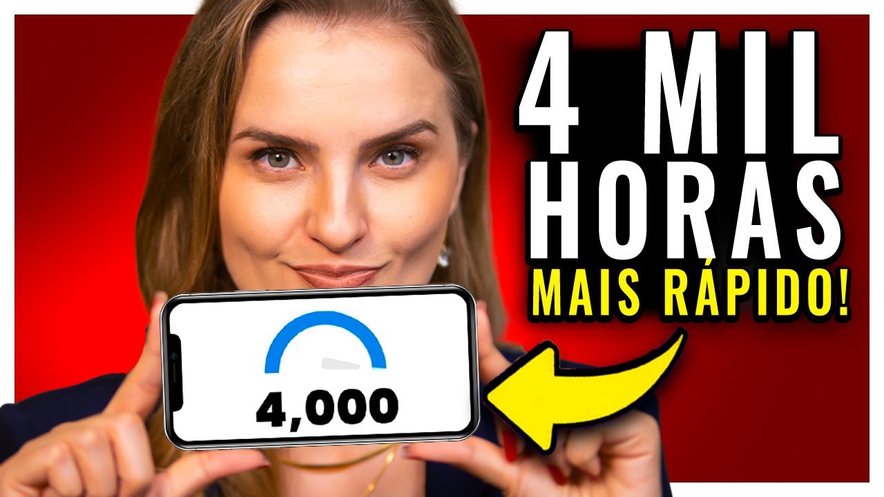 CONSEGUIR 4 MIL HORAS no YOUTUBE NUNCA FOI TÃO FÁCIL!