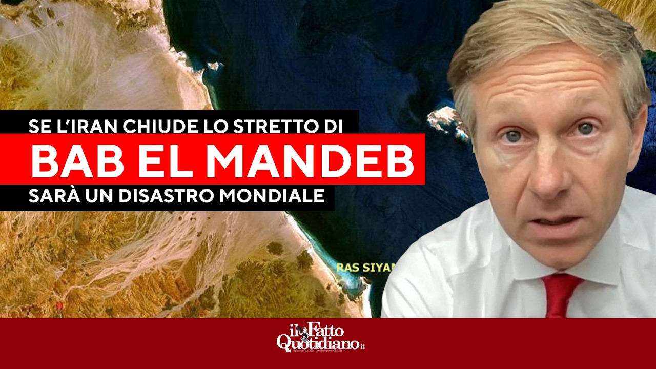 Orsini: "Lo stretto di Bab el-Mandeb è l'atomica dell'Iran. Se lo chiude sarà un disastro mondiale"