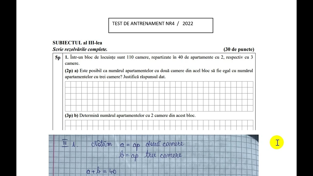 Watch Intr Un Bloc Sunt 40 De Apartamente Now Într-un bloc de locuin?e sunt 110 camere, repartizate în 40 de apartamente cu 2, respectiv cu 3 came