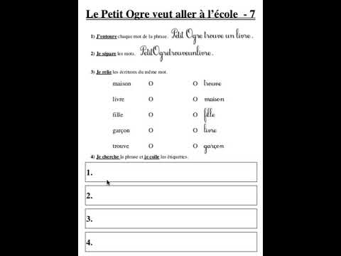 fiche exercices 7 Petit Ogre CP