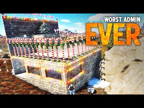 ABUSIVE ADMIN Spawns in Free Loot for Clan - Rust