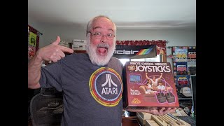 Atari GameMate II Wireless Joysticks - Unbox & Test - Retro 8bit Computer & Video Game - Retrogaming