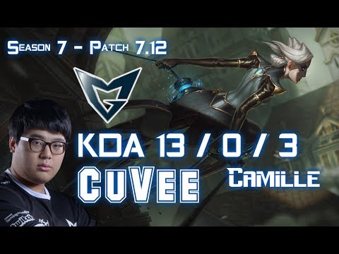 SSG CuVee CAMILLE vs RUMBLE Top - Patch 7.12 KR Ranked