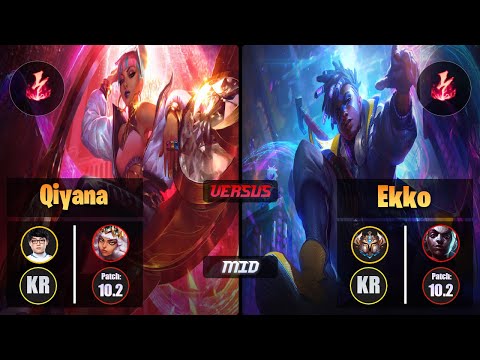 ShowMaker QIYANA (Mid) [Electrocute] VS EKKO - Challenger KR Patch 10.2