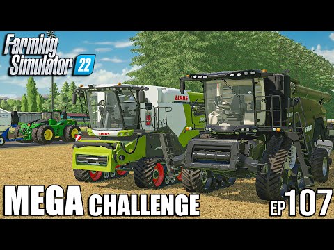 STARTED THE LAST HARVEST OF THE YEAR | MEGA Challenge Ep.107 | Farming Simulator 22