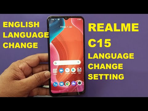 Realme C15 Language Change Setting & Default English Language !