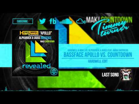 Hardwell vs. Alpharock & JAGGS feat. Amba Shepherd - Bassface Apollo vs. Countdown (Hardwell Edit)