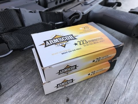 .223 Remington, 55gr FMJ, Armscor, Velocity Test