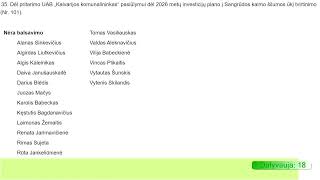 Kalvarijos savivaldybės tarybos 38-asis posėdis