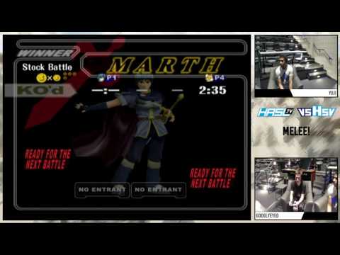 vsHsv s1e9 – Yuji (Fox) vs googlyeyed (Marth) – Winners Bracket – Melee