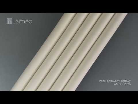 Prezentacja modnych beżowych paneli ryflowanych LAMEO