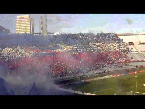 "Recibimiento bolso 30000 banderas de palo" Barra: La Banda del Parque • Club: Nacional