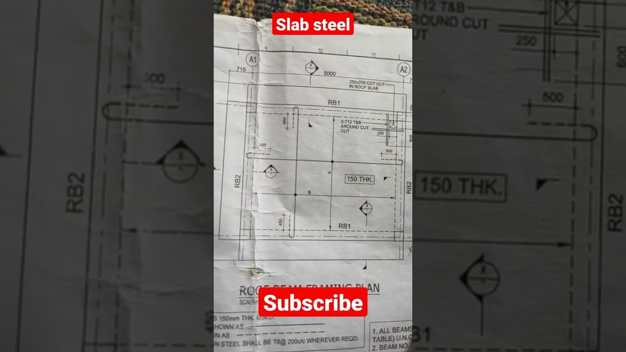 Slab | Slab steel design | Civil engineering | structure drawing | #construction #civilengineering