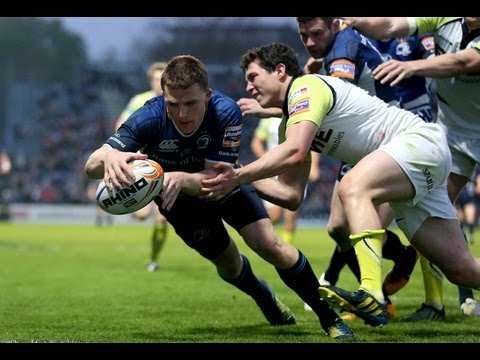 Luke McGrath's great break finished by Andrew Conway for try - Leinster v Ospreys 3rd May 2013