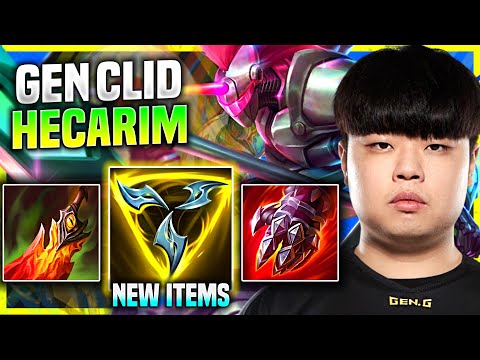 CLID PICKS HECARIM WITH NEW ITEM TRINITY FORCE! - GEN Clid Plays Hecarim Jungle vs Kayn!