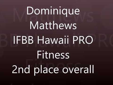 Dominique Matthews Fitness Routine and Posing - Hawaii Pro Show 2018