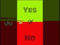 سلام بچه ها چطورین اینم از پارت(15)🟢yes  vs🔴no😍#shorts#red#green#viral#likeلایک یادت نره 🙂❤️