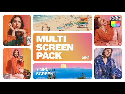 Multiscreen (7 split-screen) | Final Cut Pro & Apple Motion Template | Tutorial