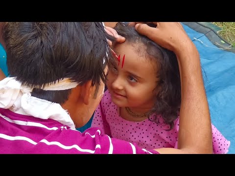 Vaishnavi did a Makeover of Lord Krishna | #vaishnavibabbar #krishna #makeup #vrindavan #raasleela