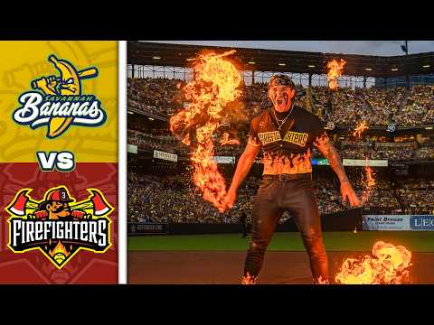 Savannah Bananas vs. Firefighters at Oriole Park HIGHLIGHTS