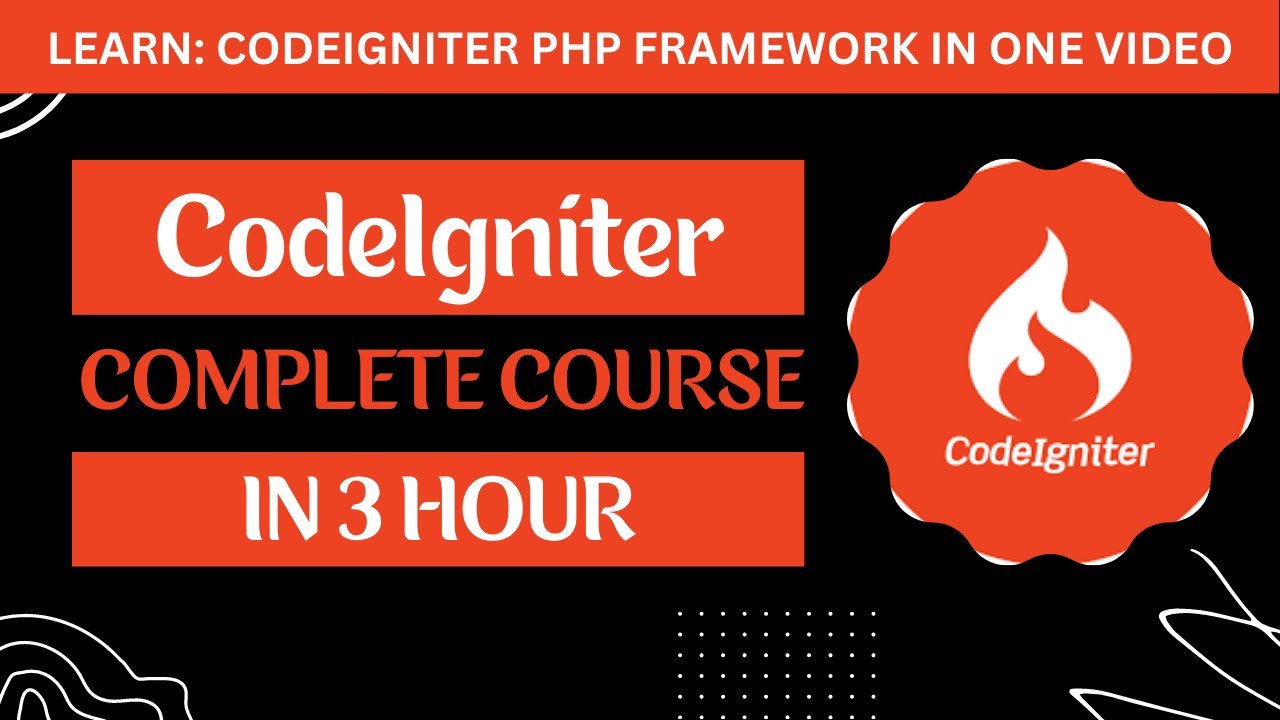 CodeIgniter Tutorial for Beginners in Hindi | CodeIgniter Complete Course | CodeIgniter Full Course