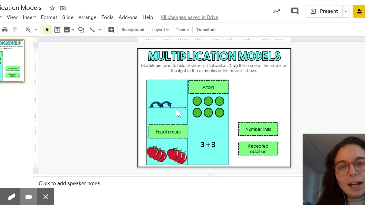 Multiplication Models - Google Slides