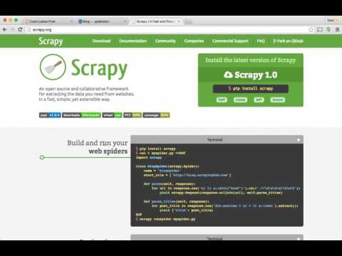 Tutorial to crawl the latest post with Python Scrapy