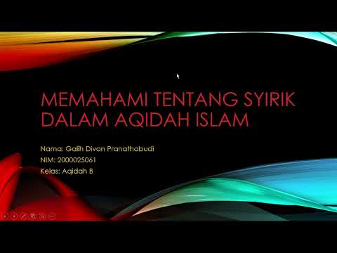 UAS AQIDAH ISLAM