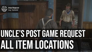 Uncle&#39;s Camp Item Request Locations (Post Game) - Red Dead Redemption 2