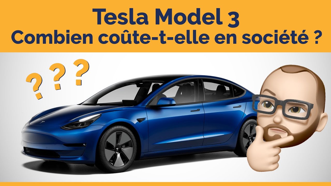 Combien coûte un véhicule électrique comme une Tesla model 3 en société ?