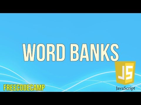 Word Banks Javascript Tutorial Freecodecamp